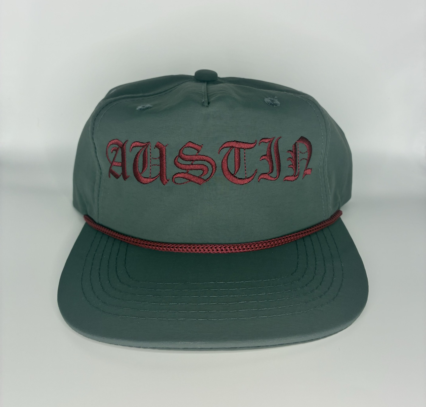 Austin green rope hat