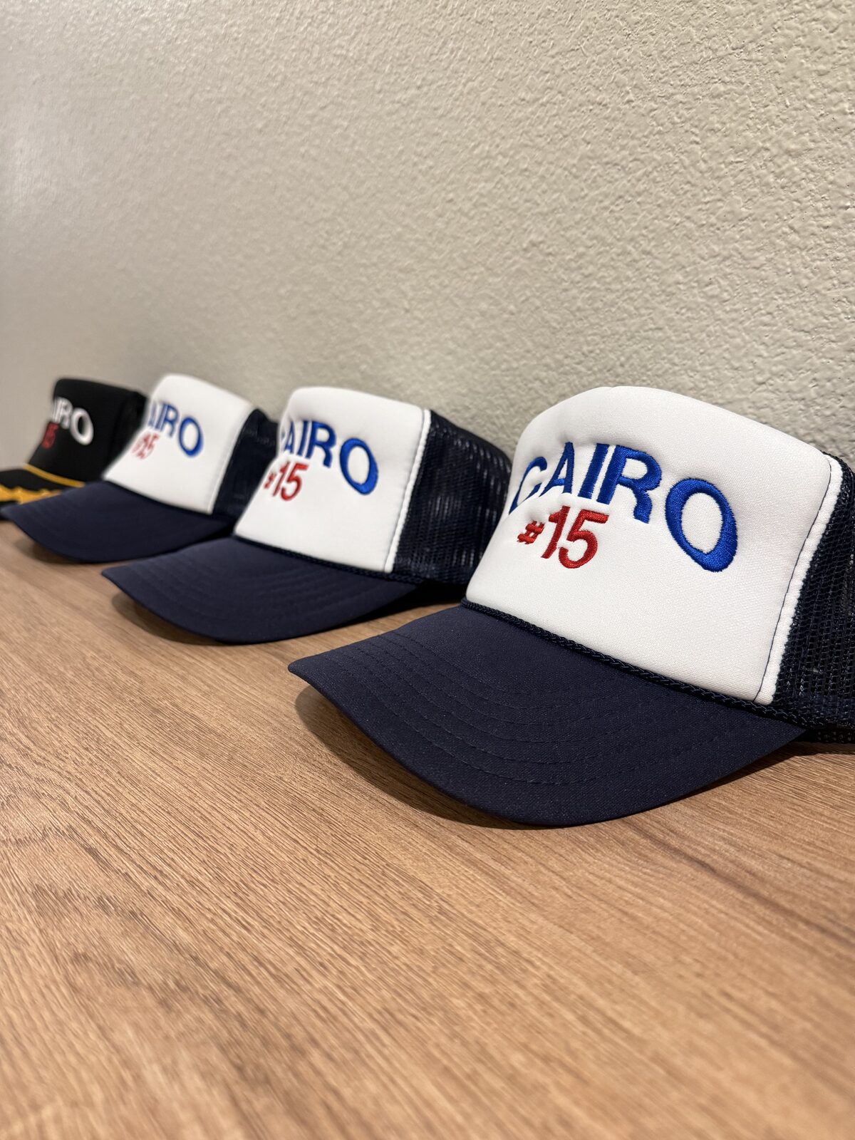 Cairo #15 embroidered trucker hats