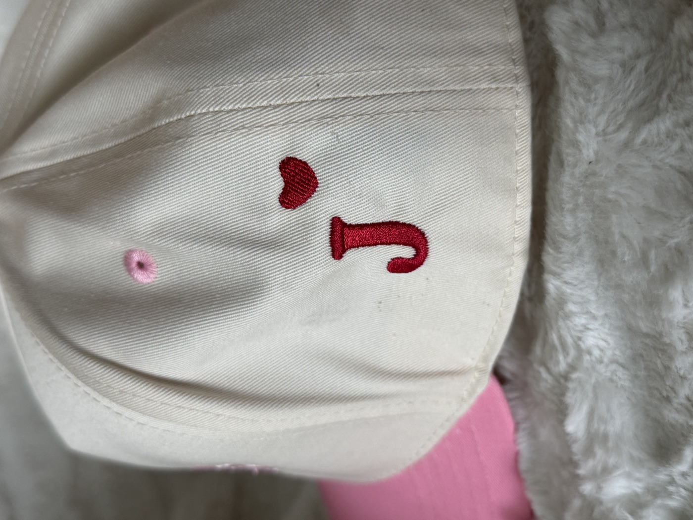 J and heart embroidered cap