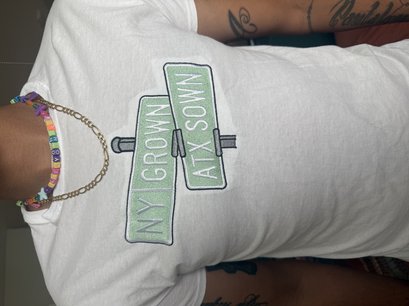 NY Grown ATX Sown embroidered t-shirt